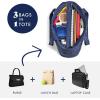 imageFit ampamp Fresh 2in1 Insulated Lunch ampamp Travel ToteSimplified Navy