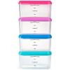 imageFit ampamp Fresh Kids 2Cup Chilled Containers Set of 4 Reusable Portion Control Containers with Removable Ice Packs BPAFree FreezerMicrowaveDishwasher Safe2 cup