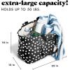 imageFit ampamp Fresh Large Beach Bag for Women  Extra Large Travel Tote With PocketsBw Dot