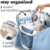 imageFit ampamp Fresh Large Beach Bag for Women  Extra Large Travel Tote With PocketsLight Blue