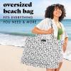 imageFit ampamp Fresh Large Beach Bag for Women  Extra Large Travel Tote With PocketsMicro Cheetah