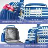 imageFit ampamp Fresh Lunch Bag For Women Insulated Womens Lunch Bag For Work Large Lunch Box For Women With Two Matching Containers Townsend Lunch Bag Navy WildflowerBlue Pistachio Plaid