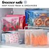 imageFit ampamp Fresh Reusable PEVA Storage Bags 3 Pack Reusable Food Storage Bags LeakProof Bag Durable Reusable Sandwich Bags Freezer Safe Bags Hand Wash Easy to Clean EcoFriendly Blue Floral ToilePink Bows