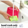 imageFit ampamp Fresh Reusable PEVA Storage Bags 3 Pack Reusable Food Storage Bags LeakProof Bag Durable Reusable Sandwich Bags Freezer Safe Bags Hand Wash Easy to Clean EcoFriendly Blue Floral ToilePink Bows