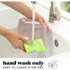 imageFit ampamp Fresh Reusable PEVA Storage Bags 3 Pack Reusable Food Storage Bags LeakProof Bag Durable Reusable Sandwich Bags Freezer Safe Bags Hand Wash Easy to Clean EcoFriendly Blue Floral ToileIvory Feline Fine