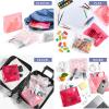 imageFit ampamp Fresh Reusable PEVA Storage Bags 3 Pack Reusable Food Storage Bags LeakProof Bag Durable Reusable Sandwich Bags Freezer Safe Bags Hand Wash Easy to Clean EcoFriendly Blue Floral ToilePink Bows