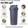 imageFit ampamp Fresh Shaker Bottle Leak Proof Sports Blender Bottle for Protein Mix For Women Durable Protein Shaker Cup 24 ozwith Unique Agitator for Smooth Mixing Midnight BlueMidnight Blue