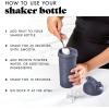 imageFit ampamp Fresh Shaker Bottle Leak Proof Sports Blender Bottle for Protein Mix For Women Durable Protein Shaker Cup 24 ozwith Unique Agitator for Smooth Mixing Midnight BlueMidnight Blue
