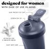 imageFit ampamp Fresh Shaker Bottle Leak Proof Sports Blender Bottle for Protein Mix For Women Durable Protein Shaker Cup 24 ozwith Unique Agitator for Smooth Mixing Midnight BlueMidnight Blue