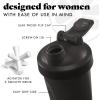 imageFit ampamp Fresh Shaker Bottle Leak Proof Sports Blender Bottle for Protein Mix For Women Durable Protein Shaker Cup 24 ozwith Unique Agitator for Smooth Mixing Midnight BlueBlack