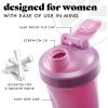 imageFit ampamp Fresh Shaker Bottle Leak Proof Sports Blender Bottle for Protein Mix For Women Durable Protein Shaker Cup 24 ozwith Unique Agitator for Smooth Mixing Midnight BlueMauve Purple