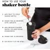 imageFit ampamp Fresh Shaker Bottle Leak Proof Sports Blender Bottle for Protein Mix For Women Durable Protein Shaker Cup 24 ozwith Unique Agitator for Smooth Mixing Midnight BlueBlack