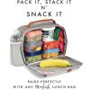 imageFit ampamp Fresh Small Plastic Containers With Lids 8 oz Small Snack Containers With Lids Reusable Leakproof Dressing and Condiment Containers With Two Attachable Ice Packs 4PK Light1 Cup