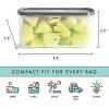 imageFit ampamp Fresh Small Plastic Containers With Lids 8 oz Small Snack Containers With Lids Reusable Leakproof Dressing and Condiment Containers With Two Attachable Ice Packs 4PK Light2 Cup