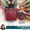 imageRachael Ray Chillout Soft Cooler Bag Large Reusable Insulated Grocery Bag with Zippered Top Travel Tote for Hot or Cold Food Grocery Tote BagBurgundy