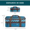 imageRachael Ray Expandable Insulated Casserole Carrier for Hot or Cold Food Thermal Lasagna Lugger Tote for Potluck Parties Picnic and Cookouts Fits 9quot x 13quot Baking DishMarine Blue Plaid