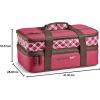 imageRachael Ray Expandable Insulated Casserole Carrier for Hot or Cold Food Thermal Lasagna Lugger Tote for Potluck Parties Picnic and Cookouts Fits 9quot x 13quot Baking DishBurgandy