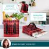 imageRachael Ray Jumbo Chillout Thermal Tote Insulated Soft Sided Cooler BagRed Buffalo