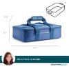 imageRachael Ray Lasagna Lugger Thermal Insulated Casserole Carrier for Hot or Cold Food Lugger Tote for Potluck Parties Picnic and Cookouts Fits 9quot x 13quot Baking DishNavy Gingham