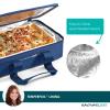 imageRachael Ray Lasagna Lugger Thermal Insulated Casserole Carrier for Hot or Cold Food Lugger Tote for Potluck Parties Picnic and Cookouts Fits 9quot x 13quot Baking DishNavy Gingham