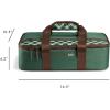 imageRachael Ray Lasagna Lugger Thermal Insulated Casserole Carrier for Hot or Cold Food Lugger Tote for Potluck Parties Picnic and Cookouts Fits 9quot x 13quot Baking DishForest Green