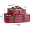 imageRachael Ray Lugger Duo Insulated Casserole Carrier for Hot or Cold Food Thermal Lasanga Lugger Tote for Potluck Parties Picnic and Cookouts Fits 9quot x 13quot Baking Dish Slate StripeBurgundy