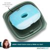imageRachael Ray Salad Container For Lunch Salad Lunch Container For Adults Salad Bowl Kit With Compartments For Salad Dressing ampamp Toppings Includes Ice PackDeluxe Salad Set  Green