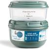 imageRachael Ray Salad Container For Lunch Salad Lunch Container For Adults Salad Bowl Kit With Compartments For Salad Dressing ampamp Toppings Includes Ice PackSoup  Sandwich Set  Green