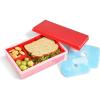 imageFit ampamp Fresh Collection MultiFlex Bento Box with 2 Removeable Ice Packs Adjustable Divided Meal Carrier Lunch Container BPAFree 95quot x 6quot x 225quot Red StandardStandard