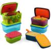 imageFit ampamp Fresh Kids Reusable Lunch Box Container Set with BuiltIn Ice Packs 14Piece Healthy Lunch and Snack Kit BPAFree Microwave Safe Portion ControlKids Healthy Lunch Set  14 Piece
