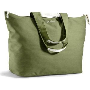 imageFit ampamp Fresh Large Beach Bag for Women  Extra Large Travel Tote With PocketsOlive