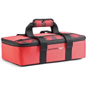 imageRachael Ray Lasagna Lugger Thermal Insulated Casserole Carrier for Hot or Cold Food Lugger Tote for Potluck Parties Picnic and Cookouts Fits 9quot x 13quot Baking DishRed Buffalo Check