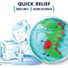 imageCool Coolers Boo Boo Flexible Gel Ice Pack 4x4 Reusable Cold Compress for Minor Injuries 3 Pack DinoDino