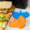 imageCool Coolers Kids Lunch Box Ice Packs Slim Ice Packs for Lunch Bags ReusableMulticolored 4 Pack DinosaurDinosaur