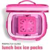 imageCool Coolers XL Fashion Ice by Fit  Fresh 4pk Ice Packs for Coolers Freezer Packs for Lunchboxes Pearl WhiteHot Pink  Large 3PK