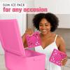 imageCool Coolers XL Fashion Ice by Fit  Fresh 4pk Ice Packs for Coolers Freezer Packs for Lunchboxes Pearl WhiteHot Pink  Large 3PK