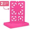 imageCool Coolers XL Fashion Ice by Fit  Fresh 4pk Ice Packs for Coolers Freezer Packs for Lunchboxes Pearl WhiteHot Pink  XLarge 2PK