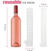 imageCool Coolers XL Fashion Ice by Fit  Fresh 4pk Ice Packs for Coolers Freezer Packs for Lunchboxes Pearl WhitePearl White  Cooler Icicles 4PK