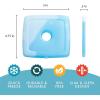 imageCool Coolers by Fit  Fresh Reusable ampamp LongLasting Slim Ice Packs Cold Packs for Lunch Boxes Ice Packs for Lunch Bags Blue 12 PackClear Blue