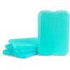 imageCool Coolers by Fit  Fresh Reusable ampamp LongLasting XL Slim Ice Packs Cold Packs for Lunch Boxes Ice Packs for Lunch Bags Cooler Accessories for Camping Beach Lunch and Work 8PK Clear BlueGreen 4 PK