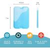 imageCool Coolers by Fit  Fresh Reusable ampamp LongLasting XL Slim Ice Packs Cold Packs for Lunch Boxes Ice Packs for Lunch Bags Cooler Accessories for Camping Beach Lunch and Work 8PK Clear BlueMulticolor 4 PK