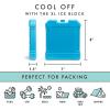 imageCool Coolers by Fit  Fresh XL Cooler Ice Block Large and Powerful Ice Pack Perfect for Insulated Cooler Beach Bag Backpack Cooler ampamp Travel 1PK BlueBlue Block