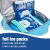 imageCool Coolers by Fit ampamp Fresh High Performance Cooler Foil Ice Packs Puncture Resistant Ice Packs for Coolers and Lunch Bags Durable and Reusable NonToxic Gel Ice Packs 2PKLunch Box Size  4PK