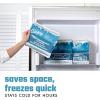 imageCool Coolers by Fit ampamp Fresh High Performance Cooler Foil Ice Packs Puncture Resistant Ice Packs for Coolers and Lunch Bags Durable and Reusable NonToxic Gel Ice Packs 2PKCooler Size  2PK