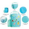 imageFit  Fresh DIY Sticker Insulated Lunch Bag Trendy Kids Lunch Box Soft Lunch Cooler Bag Perfect for School Picnics Trips ampamp More NavyLight Blue