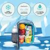 imageFit  Fresh DIY Sticker Insulated Lunch Bag Trendy Kids Lunch Box Soft Lunch Cooler Bag Perfect for School Picnics Trips ampamp More NavyNavy