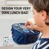 imageFit  Fresh DIY Sticker Insulated Lunch Bag Trendy Kids Lunch Box Soft Lunch Cooler Bag Perfect for School Picnics Trips ampamp More NavyNavy