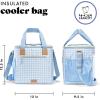 imageFit ampamp Fresh 24Can Soft Cooler Bag Insulated LeakResistant Portable Soft Cooler Large Cooler Soft Sided Cooler Bag Travel Cooler Al FrescoBlue Gingham