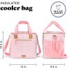 imageFit ampamp Fresh 24Can Soft Cooler Bag Insulated LeakResistant Portable Soft Cooler Large Cooler Soft Sided Cooler Bag Travel Cooler Al FrescoPink Gingham