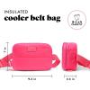 imageFit ampamp Fresh Carefree Cooler Collection  Insulated Leakproof WaterResistant Tote ampamp Mini Sling Bag for Summer Pool ampamp Travel3Can  Hot Pink